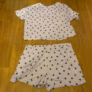 Minnie Mouse 2 Piece Pajama Set Size XXL